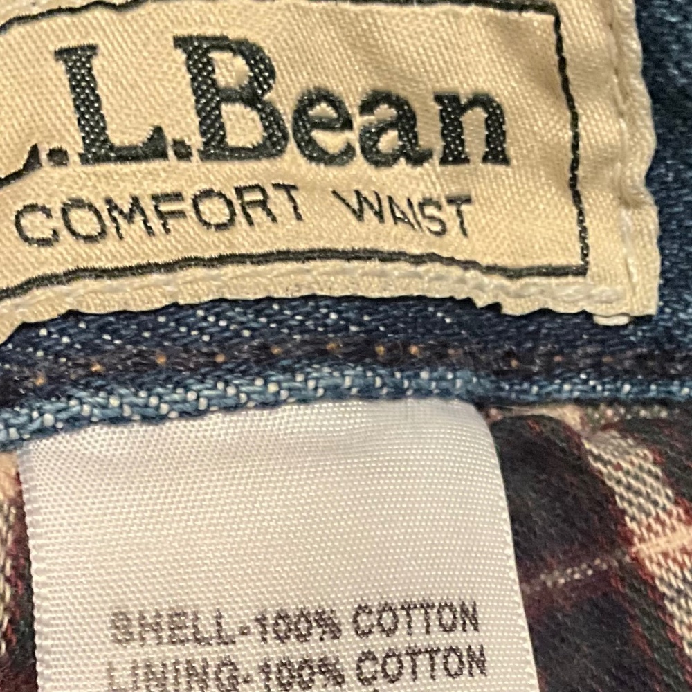 LLBean Men's Jeans, Relaxed Fit with Comfort waist. Flannel-Lined - Picture 6 of 6